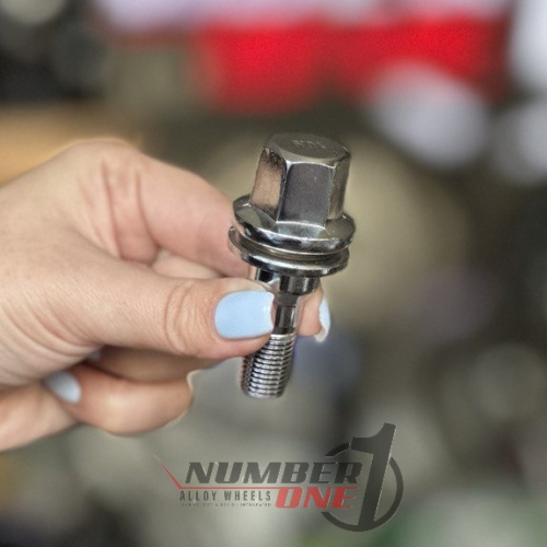 پیچ چرخ و رینگ واشردار 1/25*12 کله 19 استیل