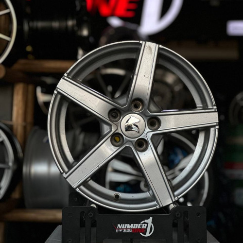 رینگ فابریک 5 پر دنا توربو پلاس  سایز 16 نقره ای خارجی ( استوک)